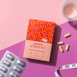 Dr. Kellyann Harmony Probiotic Weight Management (30 Capsules) Prebiotic and Probiotic to Support Weight Management and Promote Optimal Gut Health