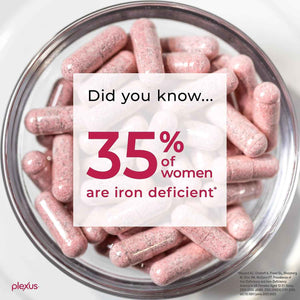 Plexus IronWoman - Women's iron supplement with precision probiotic - gentle delivery and easy absorption