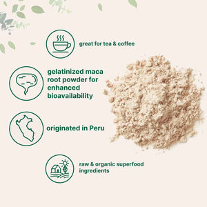 Micro Ingredients Organic Maca Root Powder, 2 Pound, Gelatinized for Better Absorption, Rich in Antioxidants, No GMOs, Vegan Friendly and Peru Origin