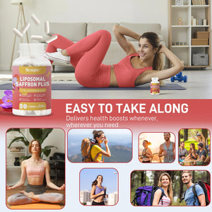 Newpie Saffron Supplements - 100% Pure Saffron Extract Capsules - Natural Mood Enhancer, Supports Eye & Heart Health, Boosts Energy - Premium Supplement for Women & Men(60 Servings (1) NewpieBuy Supplements Australia