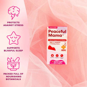 Redd Remedies Peaceful Mama - Designed for Women in All Stages of Life - with Lactium, Lemon Balm, and Ginger Root - 30 Servings