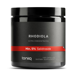 Toniiq Triple-Strength 600mg Rhodiola Rosea - 120 Capsules - 5% Salidroside Concentrat