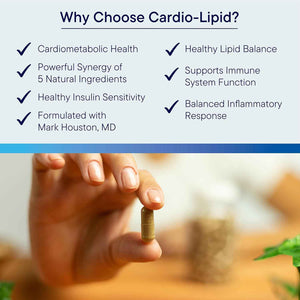 BIOTICS RESEARCH Cardio-Lipid - Professional-Grade Cardiovascular Support Formula - Featuring Red Yeast Rice, Phytosterols, Berberine, Garlic & Delta-Tocopherol - Formulated with Mark Houston, MD