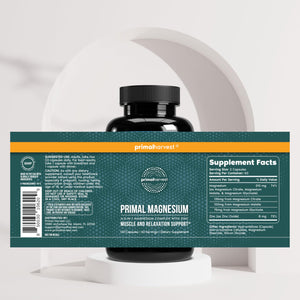 Primal Harvest Magnesium Supplement Complex 310mg by Primal Harvest with Magnesium Glycinate, Citrate, Malate, and Zinc 2 Pack, 240 Capsules Primal Harvest buy supplements Au