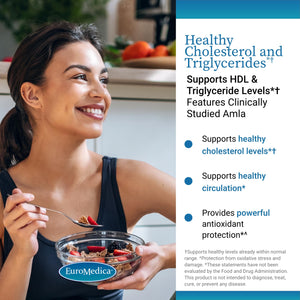 EuroMedica Healthy Cholesterol and Triglycerides - Antioxidant Supplement for Immune & Heart Support - Supplement to Aid Healthy Cholesterol & Triglyceride - 60 Capsules, 2 Pack (120 Capsules) EuroMedicaBuy Supplements Australia