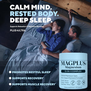 Magnesium Complex for Women & Men, 1000mg β MAGPLUS+ 13-in-1 Advanced Liposomal Ultra Formula β Glycinate, L-Threonate & Triple Magnesium Blend β Brain, Memory & Deep Sleep β 90 Capsules Plus+UltraBuy Supplements Australia