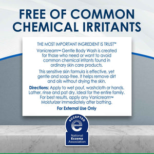 Vanicream Gentle Body Wash -12 fl oz - Formulated Without Common Irritants for Those with Sensitive Skin