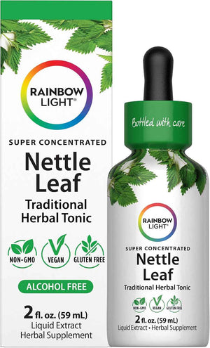 Rainbow Light Nettle Leaf Extract - 2 Fl Oz - Super Concentrated - Alcohol Free - Non-GMO and Gluten Free Herbal Supplement