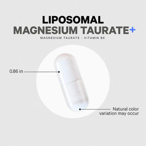Codeage Liposomal Magnesium Taurate+ Supplement - Magnesium Taurate, Vitamin B6 as Pyridoxal 5-Phosphate, 2-Month Supply - Liposomal Delivery, Vegan, Non-GMO, Gluten-Free, 120 Capsules CodeageBuy Supplements Australia