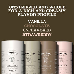 Cowboy - The Exclusive 1st Milking, Whole, Grass Fed Colostrum Supplement for Full Body Health - Bovine Colostrum Powder Packed w/Bioactive Nutrients - Sugar Free (Unflavored, 40 Servings)