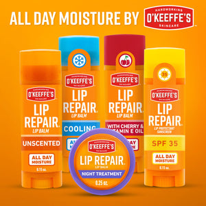 O'Keeffe's Lip Repair Unscented Lip Balm for Dry, Cracked Lips - Stick (3 Pack) - Moisturizer for Very Dry Lips O'Keeffe'sBuy Supplements Australia