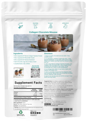 Micro Ingredients Marine Collagen Peptides Powder, 1 lb - Type I Marine Collagen + Natural Protein - Wild-Caught Fish Source