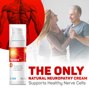 Vita Sciences Nervex Powerful Neuropathy Cream: Advanced Natural Relief for Peripheral Neuropathy, Fibromyalgia, and Fast Comfort Treatment for Feet, Hands, Legs, and Toes Vita SciencesBuy Supplements Australia