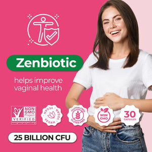 ZENZSUAL Zenbiotic Probiotics Support for Women – 25 Billion CFU, Vaginal Health & pH Balance Support, Odor & Yeast Control, Gut & Digestive Health, Urinary Comfort, Hormone Balance, 30 Vegan Capsules ZENZSUAL buy supplements Au
