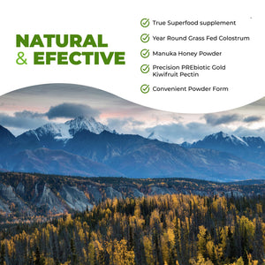 Intestinal Fortitude Boosted Colostrum Superfood Dietary Supplement: Grass-Fed New Zealand Bovine Colostrum, Gold Kiwifruit, Manuka Honey, for Digestion, Immune System, and Gut Health (60 Grams) Intestinal Fortitude buy supplements Au