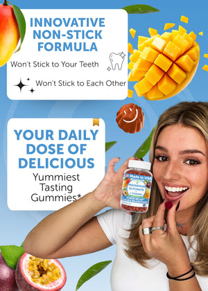 Lunakai USA Made Magnesium Glycinate Gummies with L-Theanine for Kids & Adults – 420mg Magnesium Supplement for Calm, Sleep & Stress Support, 60ct LunakaiBuy Supplements Australia