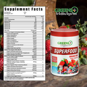 Greens+ Organic Reds Superfood Powder Organic Super Veggie Capsules Greens+ buy supplements Au