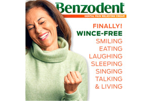 Benzodent Dental Pain Relieving Cream, 1 Ounce - Pack of 3 BenzodentBuy Supplements Australia