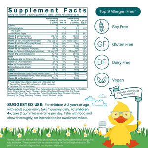 True Grace True Littles Daily Kids Multi - 120 Pectin Gummies - Immune, Cognitive, Bone & Eye Support - Clinically Studied Lutemax Kids Lutein True Grace