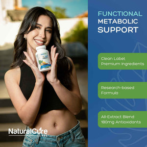 Natural Supplement - Capsules for Metabolic Health, Helps Moderate Glucose Spikes, Vegan, Non-GMO, Gluten Free (120 Count (Pack of 1))