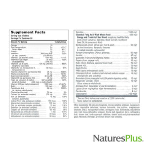 NaturesPlus Source of Life - 90 Tablets - Multivitamin & Mineral Supplement with Concentrated Whole Foods - Gluten Free, Vegetarian - 30 Servings NaturesPlusBuy Supplements Australia