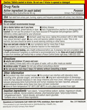 LEADER Urinary Maximum Strength, Fast Action for Burning & Urgency, Phenazopyridine Hydrochloride 95 mg, 30 Tablets, 4-Pack LeaderBuy Supplements Australia