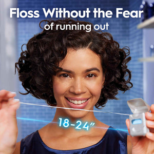 Oral-B Glide Dental Floss, Comfort Plus Mint, 3 Pack (131.2 YD Total) - Shred-Resistant Smooth Dental Tape for Tight Spaces, Natural Wax