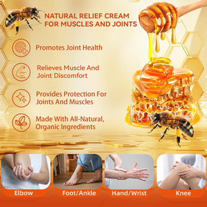 Zealand Bee Venom Professional Serum Treat, Joint & Muscle & Bone Relief Cream Gel- Soothing Effective Relief for Back, Neck, Hand, Foot, Knee, Muscle, Shoulder, Hip, Nerve, Vitamin B6, Aloe Vera, MSM FWNAID MAXBuy Supplements Australia