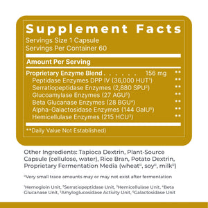 Premier Research Labs Digestase-SP - Enzymes for Digestion, Fermented Digestive Enzymes for Women & Men, Gut Health Support Pills with Peptidase, Hemicellulase - 60 Vegetarian Capsules Premier Research LabsBuy Supplements Australia