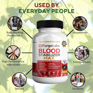 GREENVIFY ForgeLabs Blood Stabilizer Max, Maximum Strength Dietary Supplement, 60 Veggie Capsules, with Banaba Leaf, Juniper Berry, White Mulberry. (1) GREENVIFY buy supplements Au