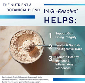 BIOTICS RESEARCH GI Resolve Advanced L-Glutamine Powder Formula for Gut Lining Support & Healing - Optimal Gastrointestinal Function - Premium 7-Ingredient with Zinc Carnosine & Botanicals- 6.7oz
