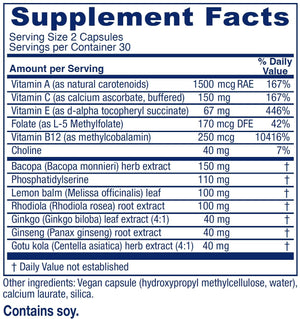 Vitanica MindBlend, Brain Support, Vegan, 60 Capsules Vitanica buy supplements Au