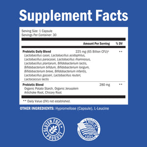 supplement productsProbiotic 65 Billion - Probiotics with Prebiotic for Women & Men - Lactobacillus Acidophilus Digestive Health Capsules - Targeted Release Technology - Shelf Stable Supplement Non-GMO Dairy Free-30ct - JerryCherryUSA