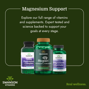 Swanson Triple Magnesium Complex Bone, Nerve, and Muscle Support Supplement for Adults Seeking Optimal Magnesium Absorption - 400 mg (300 Vegan Capsules) Swanson buy supplements Au