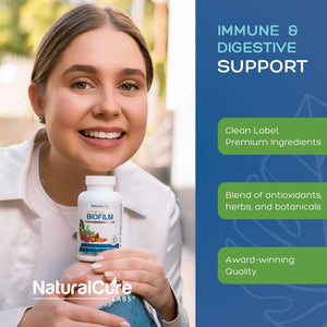 Natural Cure Labs Biofilm Complex – Premium Botanicals & Herbs | Digestive & Immune Wellness Support | Vegan, Non-GMO, Gluten-Free | Supports Gut Balance & Probiotic Activity Natural Cure Labs buy supplements Au