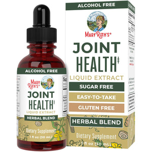 MaryRuth Organics Joint Health Liquid Extract - Four Herbal Blend Liquid Drops - Ginger Root - Licorice Root - Cats Claw - Devils Claw - Vegan - Non GMO - Alcohol Free Tincture - 30 Servings