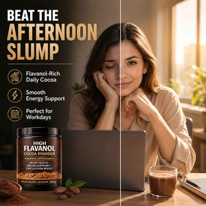 High Flavanol Cocoa Powder, Flavanol Rich Cocoa Powder– 1200mg Cocoa Flavanols - 10X More Flavanols - Supports Heart Health, Nitric Oxide & Energy