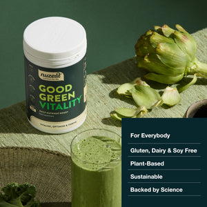 Nuzest Greens Powder Good Green Vitality – Vitamins, Minerals & Superfoods – Vegan Multivitamin Supplement (300g) Nuzest buy supplements Au