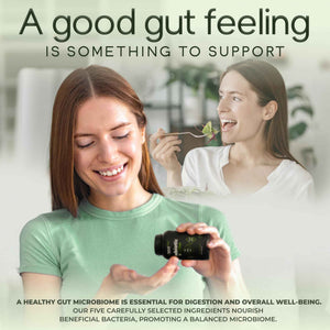 Prebiotic Fiber Supplement 5-in-1 Capsules - Natural Flow 5X Fiber XOS, GOS, FOS, Acacia and Agave Inulin, Daily Soluble Fiber Formula for Gut Support