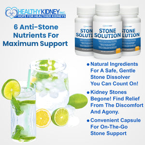 Stone Solution Capsules- Natural Dissolver, Kidney Stone Support & Kidney Cleanser Chanca Piedra Stone Breaker Gallbladder Cleanse, Flush & Stop Recurrence, Stone Relief 60 Servings Kidney RestoreΒ buy supplements Au