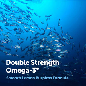Micro Ingredients Omega 3 Fish Oil Supplements 3,000mg Per Serving, 240 Softgels - Lemon Flavored - Burpless - EPA 540mg + DHA 360mg - Deep Sea Fish
