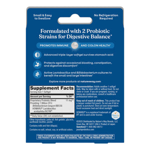 Nature's Way Probiotic Pearls Acidophilus, Supports Digestive Balance & Gut Health*, Reduces Occasional Constipation and Bloating*, 1 Billion CFU, No Refrigeration Required, 30 Softgels