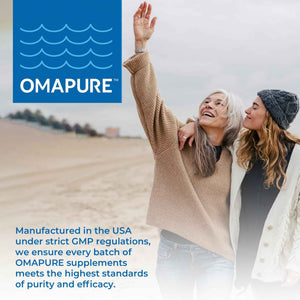 OMAPURE Fish Oil Omega 3 Supplements - Triple Strength - High EPA, DHA - IFOS Lab Tested - Supports Heart & Brain Health - Burpless Capsules - Wild Caught - (3 Bottles - 120 Softgels Per Bottle)
