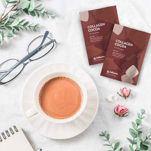 Dr. Kellyann Keto Cocoa Hot Chocolate Packets (7 Servings) - Grass-Fed Collagen & Coconut Milk, Sugar-Free, Keto-Friendly, 1 Pack
