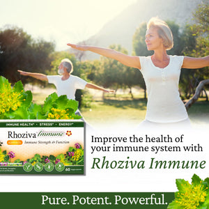 Immune Support, Energy Booster with Vitamin C, D3 and Zinc Supplement, Rhodiola Rosea, Reishi Mushroom Extract, Astragalus, Overall Wellness and Daily Habit - 60 Capsules Rhoziva buy supplements Au