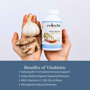 Eclectic Herb - Vitabiotic Capsules | Immune Support | Natural Herbal Multivitamin Supplement | Freeze Dried, Organic, Non-GMO, Vegan, Whole Herb (150 CT | 750 mg) ECLECTIC INSTITUTEBuy Supplements Australia