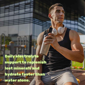 Electrolytes Powder, 1lb (69 Servings) - No Sugar, Lemon Lime - Hydration Supplement Drink Mix - High Potassium 1,000mg Per Serving, Manganese & Magnesium - Natural Hydration & Energy - Keto Friendly