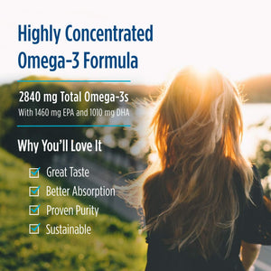 Nordic Naturals ProOmega Liquid, Lemon Flavor - 8 oz - 2840 mg Omega-3 - High Potency Fish Oil with EPA & DHA - Promotes Brain, Eye, Heart, & Immune Health - Non-GMO - 48 Servings Nordic NaturalsBuy Supplements Australia