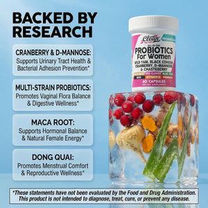 Clean Nutraceuticals Probiotics for Women with D Mannose, Cranberry Extract, Wild Yam, Chasteberry - 20 Probiotic and Prebiotic Strains - PH Balance, Womens Probiotic for Digestive Health - 60 Count Clean NutraceuticalsBuy Supplements Australia