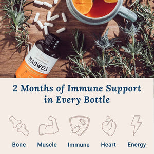 Live Conscious OmegaWell Fish Oil & MagWell Magnesium Zinc & Vitamin D3 - Bone & Heart Health, Immune System Support + Heart, Brain & Joint Support